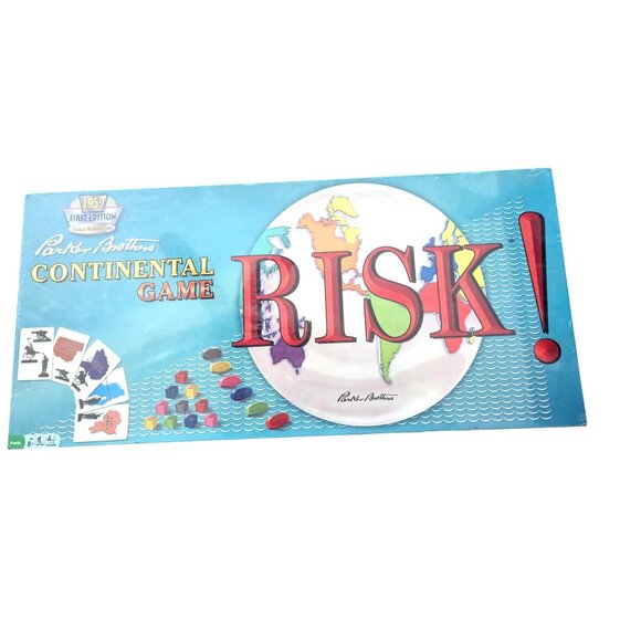 1959 First Edition Reproduction Parker Brothers Continental Game Risk!  Sealed - Picture 2 of 7